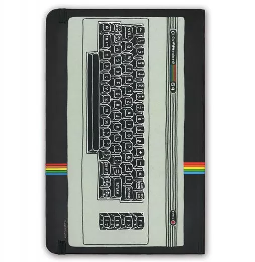 Commodore 64 - Notizbuch mit Gummiband A5