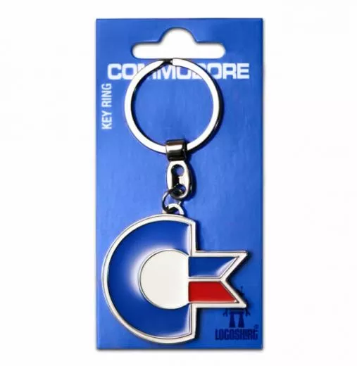 Commodore 64 metal keyring