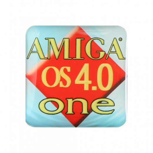 Gehuseaufkleber Amiga OS 4 One