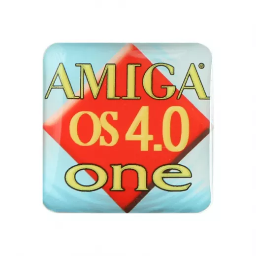 Gehuseaufkleber Amiga OS 4 One