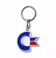 Commodore 64 metal keyring